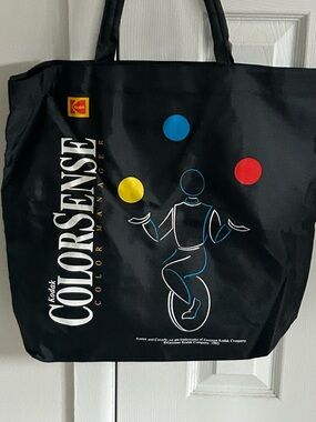 Vintage Kodak 1993 color sense black tote